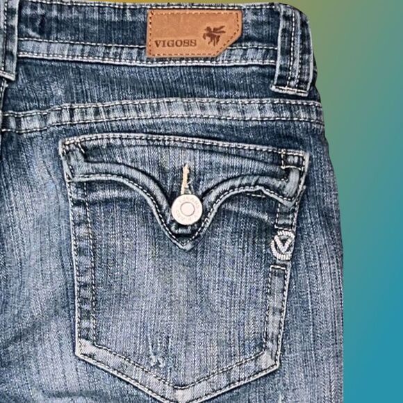 Juniors Vigoss The New York Bootcut Jeans Size 11 33x29 #109 - Picture 4 of 7